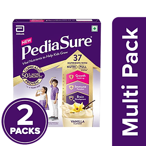 Pediasure Nutrition Drink Vanilla Delight, 2x1 kg Multipack 