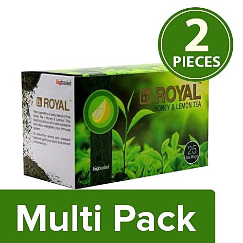bb Royal Green Tea - Lemon & Honey, 2x25 Bags Multipack 