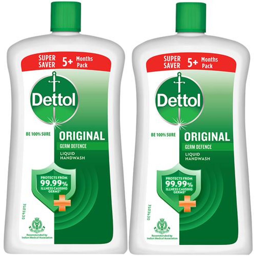 Dettol Liquid Hand Wash - Original, 2x900 ml Multipack
