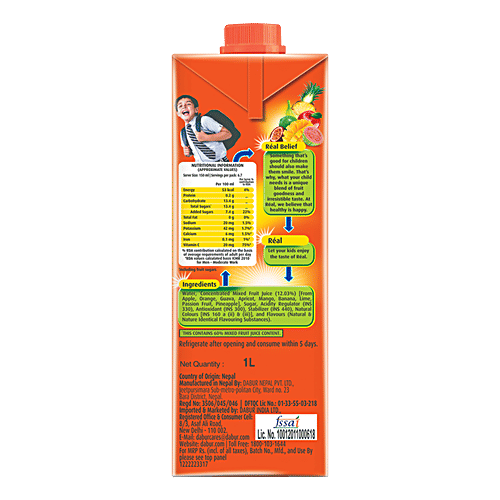 Real Fruit Power - Mixed Fruits, 2x1 L Multipack 