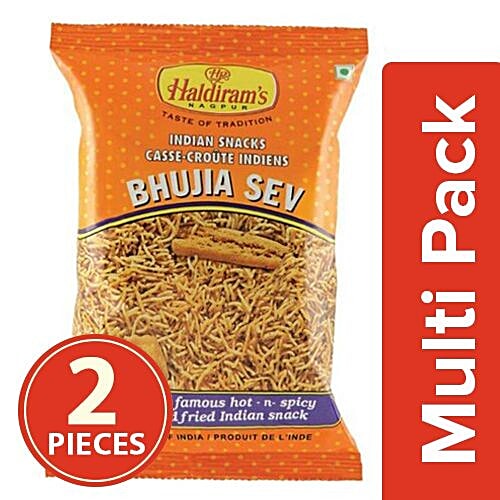 Haldiram's Namkeen - Bhujia Sev, 2x1 kg Multipack 