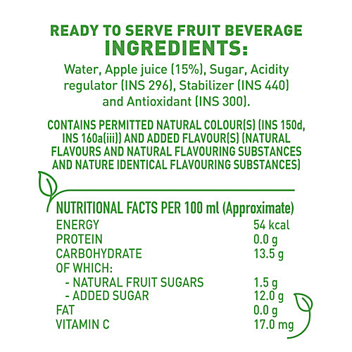 B Natural Juice - Apple Awe, 2x1 L Multipack 