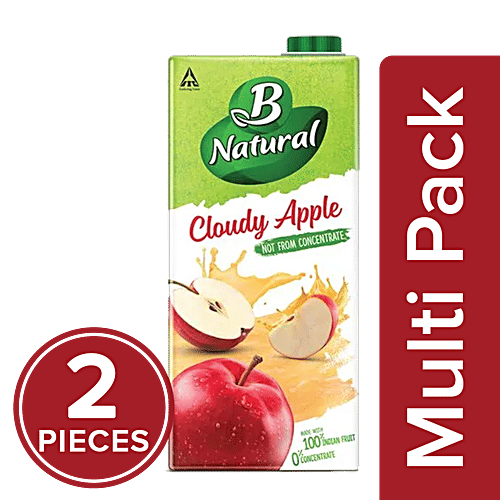 B Natural Juice - Apple Awe, 2x1 L Multipack 