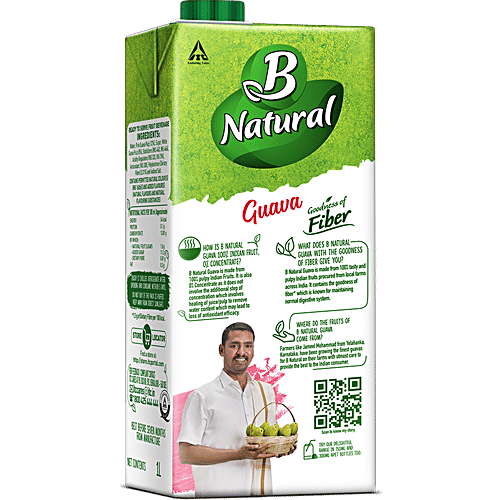 B Natural Juice - Guava Gush, 2x1 L Multipack 