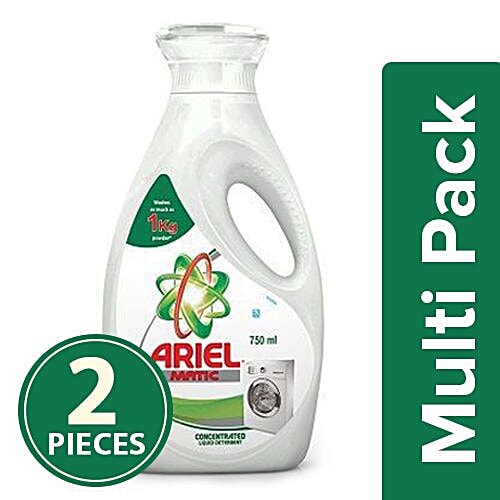 Buy Ariel Matic Liquid Detergent 2x750 ml (Multipack) Online at Best