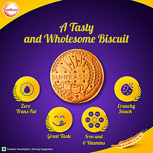 Sunfeast Marie Light Active - Original Biscuits, 3x200 g  