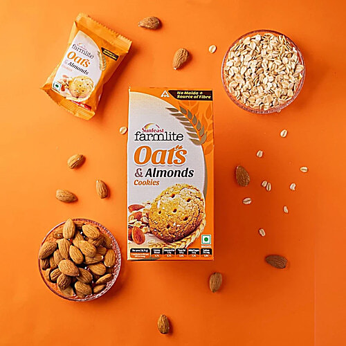 Sunfeast Farmlite Biscuit - Oats & Almonds, 3x150 g (Multipack) 