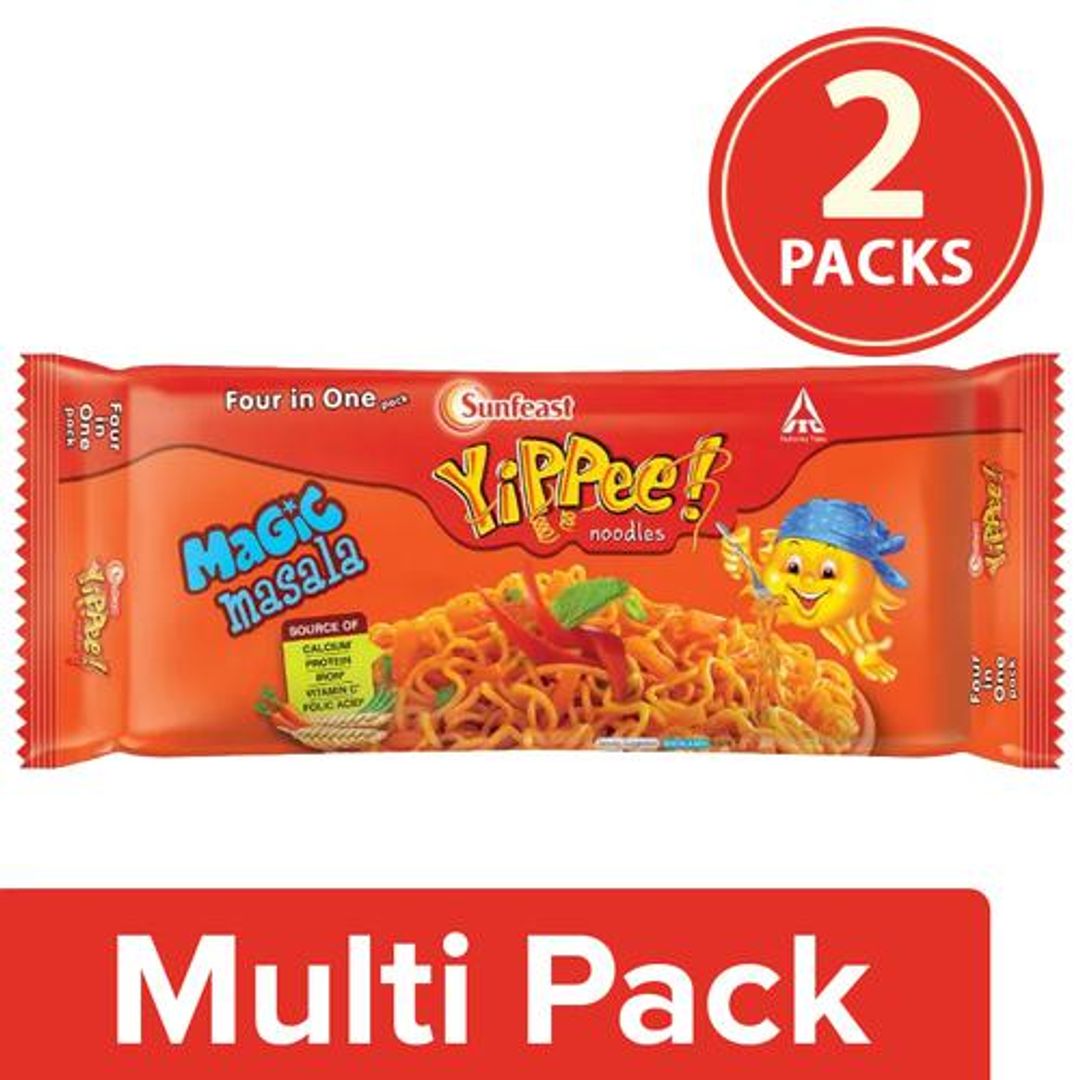 Sunfeast YiPPee! Magic Masala Noodles, 2 x 240 g (Pack of 2)