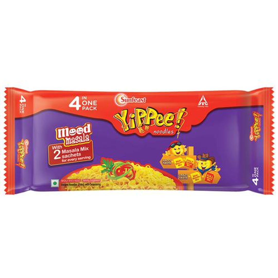 Sunfeast YiPPee! Mood Masala Instant Noodles, 2x260 g (Pack of 2)