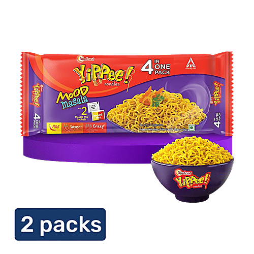 Sunfeast YiPPee! Mood Masala Instant Noodles, 2x260 g (Pack of 2)