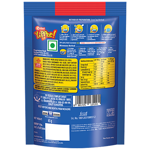 Sunfeast Pasta Treat - Cheese, 2x65 g Multipack 