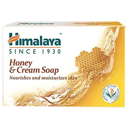 Himalaya Bathing Soap - Honey & Cream, 4x125 g Multipack 
