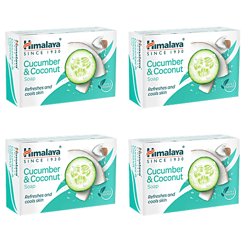 Himalaya Bathing Soap - Cucumber & Coconut, 4x75 g Multipack 