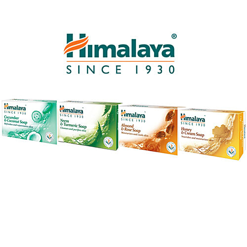 Himalaya Bathing Soap - Cucumber & Coconut, 4x125 g Multipack 