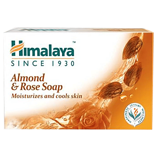 Himalaya Bathing Soap - Almond & Rose, 4x125 g Multipack 