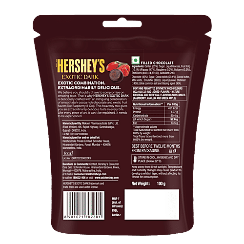 Brookside Flavored Center Chocolate - Raspberry & Goji, 2x100 g Multipack 