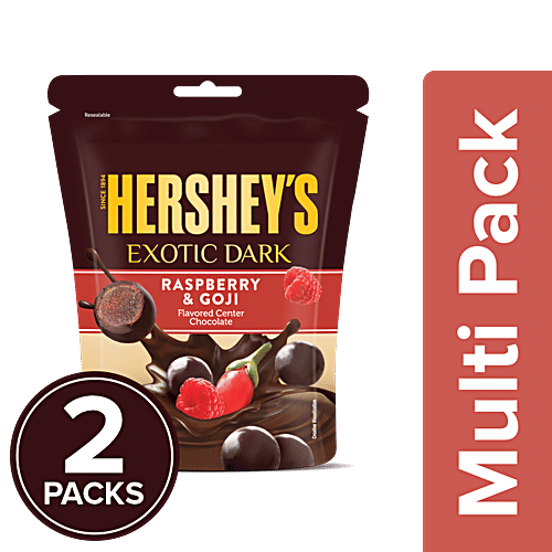 Brookside Flavored Center Chocolate - Raspberry & Goji, 2x100 g Multipack 