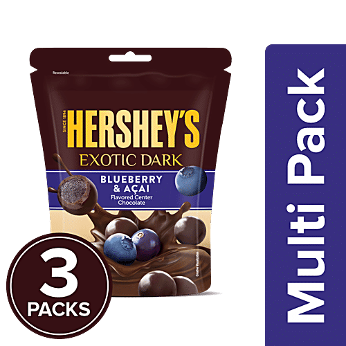Brookside Flavored Center Chocolate - Blueberry & Acai, 3x33.3 g Multipack 