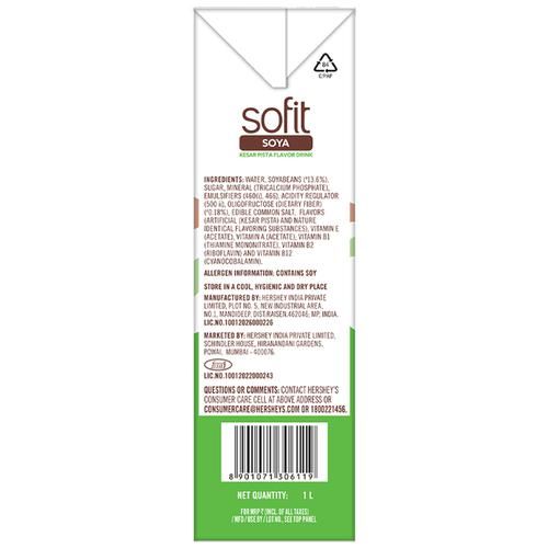 Buy Sofit Soya Milk - Kesar Pista 2x1 L (Multipack) Online at Best ...