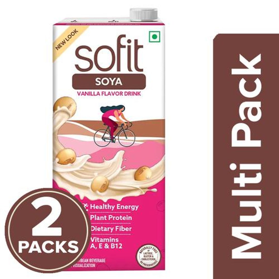 Sofit  Soya Drink Vanilla, 2x1 L Multipack