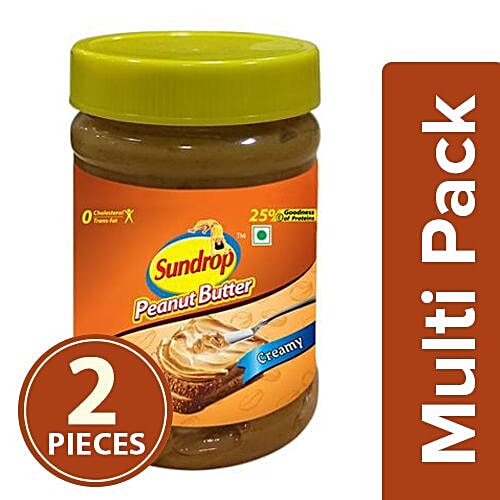 Buy Sundrop Peanut Butter Creamy 2x200 gm (Multipack) Online at Best