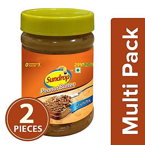 Buy Sundrop Peanut Butter Crunchy 2x200 gm (Multipack) Online at Best