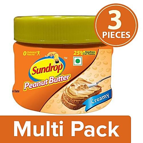 Buy Sundrop Peanut Butter Creamy 3x100 gm (Multipack) Online at Best