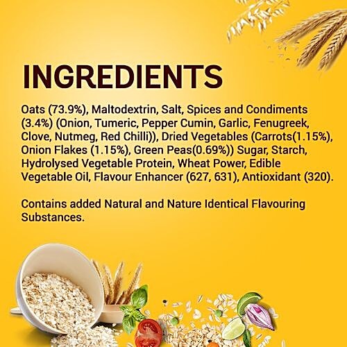 Saffola Masala Oats - Classic Masala, 10x40 g Multipack 