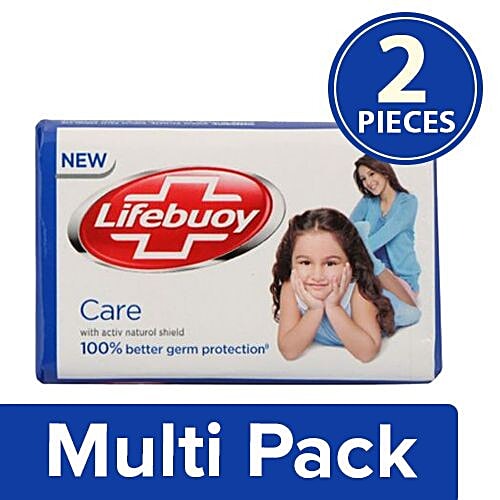 Lifebuoy Soap Bar - Care, 2x56 g Multipack