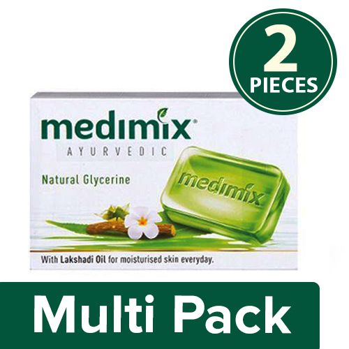 Buy Medimix Bathing Soap Glycerine Moisturising Soap 2x125 gm (Multipack) Online at Best Price