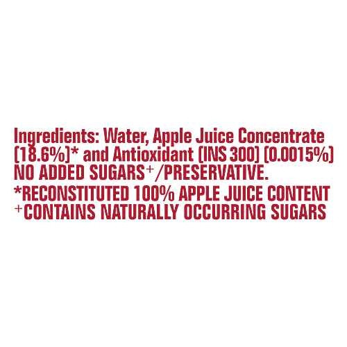 Real Activ Apple - with No Added Sugar, 2x1 L Multipack 