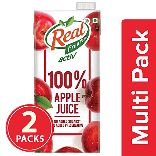 Real Activ Apple - with No Added Sugar, 2x1 L Multipack 
