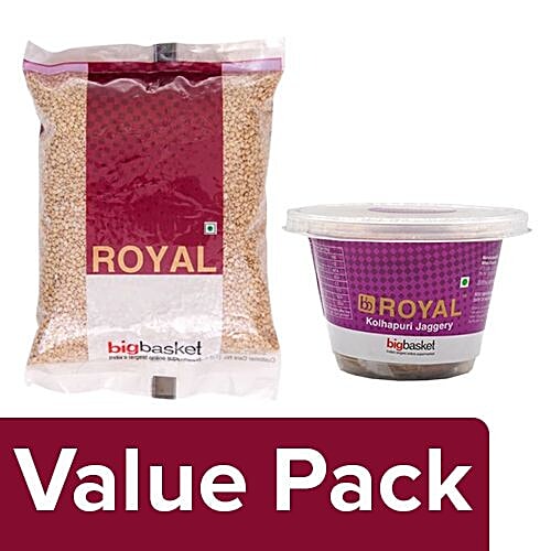 Buy bb Royal Jaggery Kolhapuri 900 g + Till Regular 500 g Online at