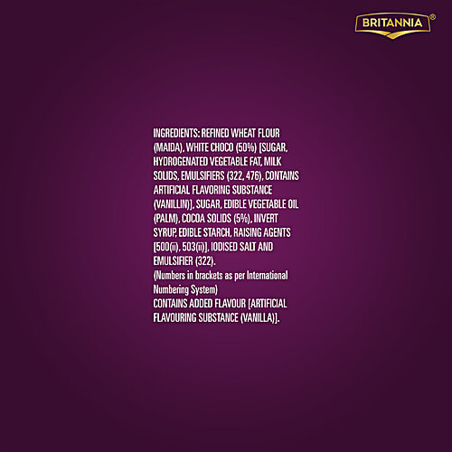 Britannia Pure Magic Deuce White Choco Biscuits - Cookies, 6x 60 g Multipack 