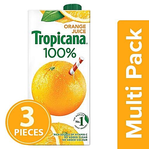 Buy Tropicana 100 Juice Orange 3x1 L (Multipack) Online at Best Price. of Rs 435 bigbasket
