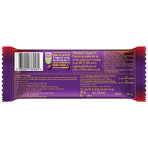 Buy Cadbury Dairy Milk Silk Fruit & Nut Chocolate Bar 2x137 gm