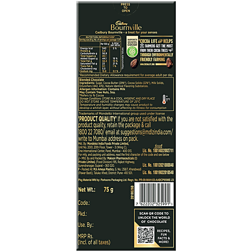 Buy Cadbury Bournville Rich Cocoa Dark Chocolate Bar 3x80 gm (Multipack) Online at Best Price