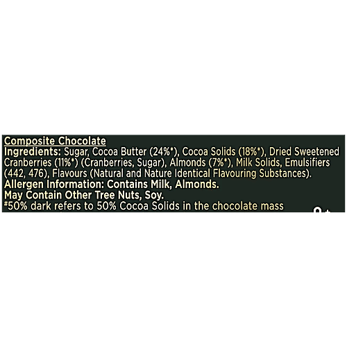 Cadbury Bournville Cranberry 50% Dark Chocolate Bar, 3x78 g (Multipack) 