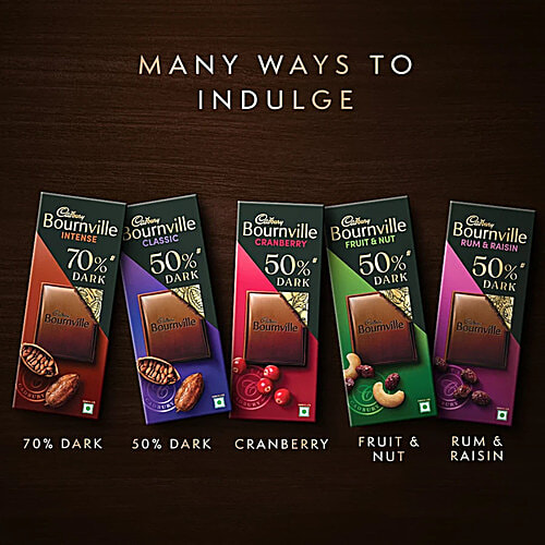 Cadbury Bournville Cranberry 50% Dark Chocolate Bar, 3x78 g (Multipack) 