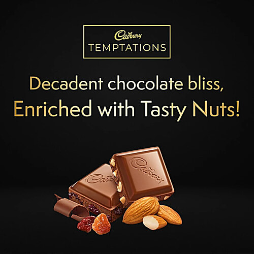 Cadbury Temptations Almond Treat Chocolate Bar, 3x72 g Multipack 