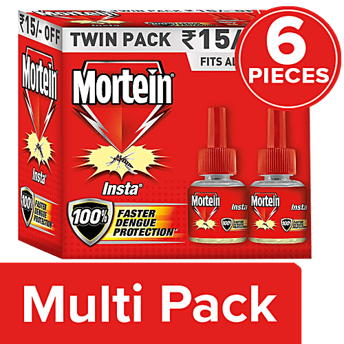 Mortein Insta5 Mosquito Repellent Refill Combo, 6 x 70 ml Multipack 