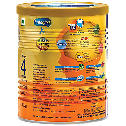 Enfagrow A+ Nutritional Milk Powder - Chocolate 400 g + Vanilla 400 g (2 Years & Above), Combo 2 Items 