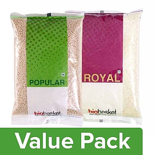 bb Combo BB Royal Rice - Idli 5 kg + BB Popular Urad - Gota/Whole 2kg, Combo 2 Items 