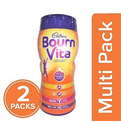 Bournvita Pro-Health Chocolate Drink, 2x500 g Multipack 