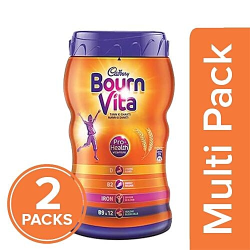 Bournvita Pro-Health Chocolate Drink, 2x200 g Multipack 