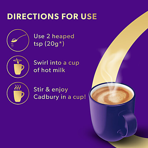Buy Cadbury Hot Chocolate Drink Powder Mix 2x200 gm (Multipack) Online