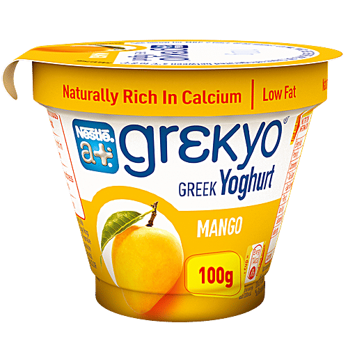 Buy Nestle A+ Greek Yoghurt Mango 4x100 gm (Multipack) Online at Best