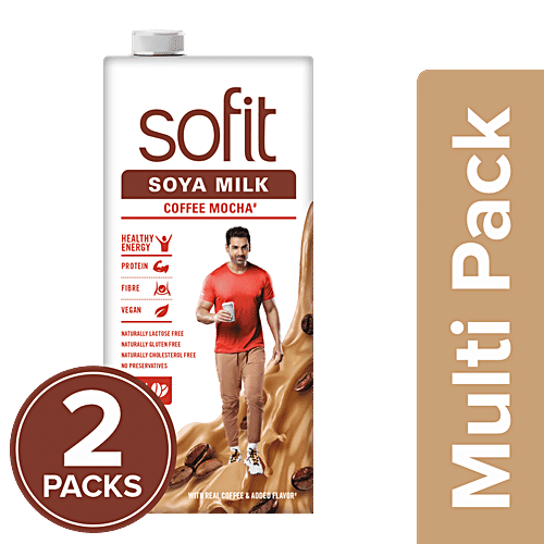 Buy Sofit Soya Milk Coffee Mocha Tetra 2x1 L (Multipack) Online at Best Price. of Rs 320