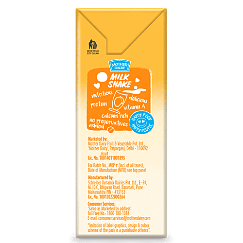 mother dairy Milk Shake - Mango Carton, 4x200 ml Multipack 