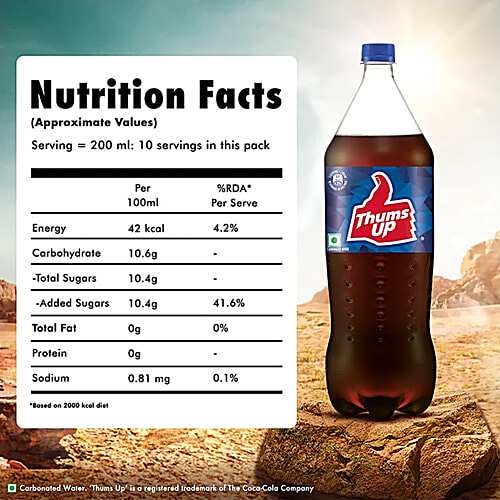 Thums Up Soft Drink, 2x2 L Multipack 